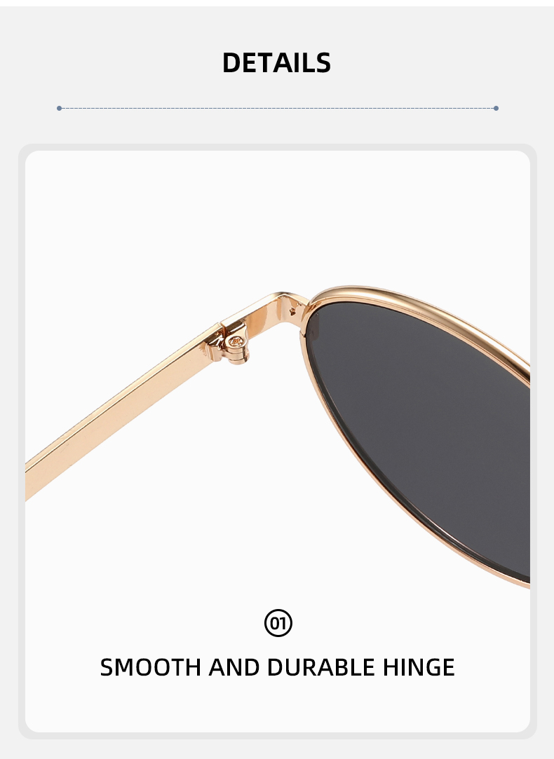Lunettes de soleil ovales classiques pour femmes avec montures entièrement métalliques – Luxe, polyvalentes pour une utilisation multi-scènes