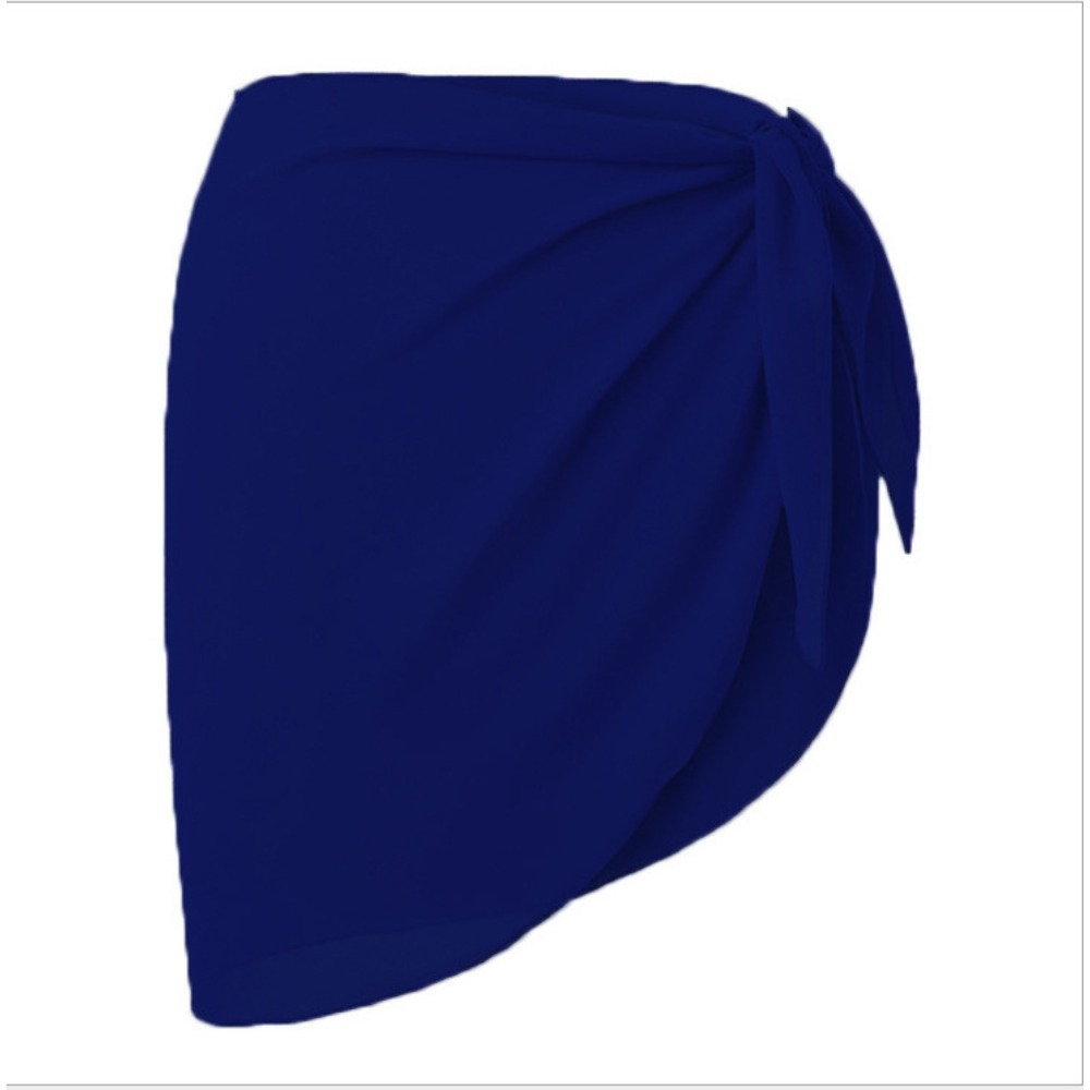 Cover-Up de plage à la taille – Châle paréo en mousseline de soie légère pour femme (Bikini et bas non inclus)