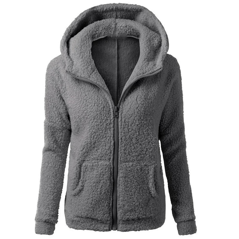 Automne hiver veste chaude femmes à capuche à capuche 2025 décontracté femme sweats à capuche Sweatershirt manteau à glissière solide doux polaire femmes manteau