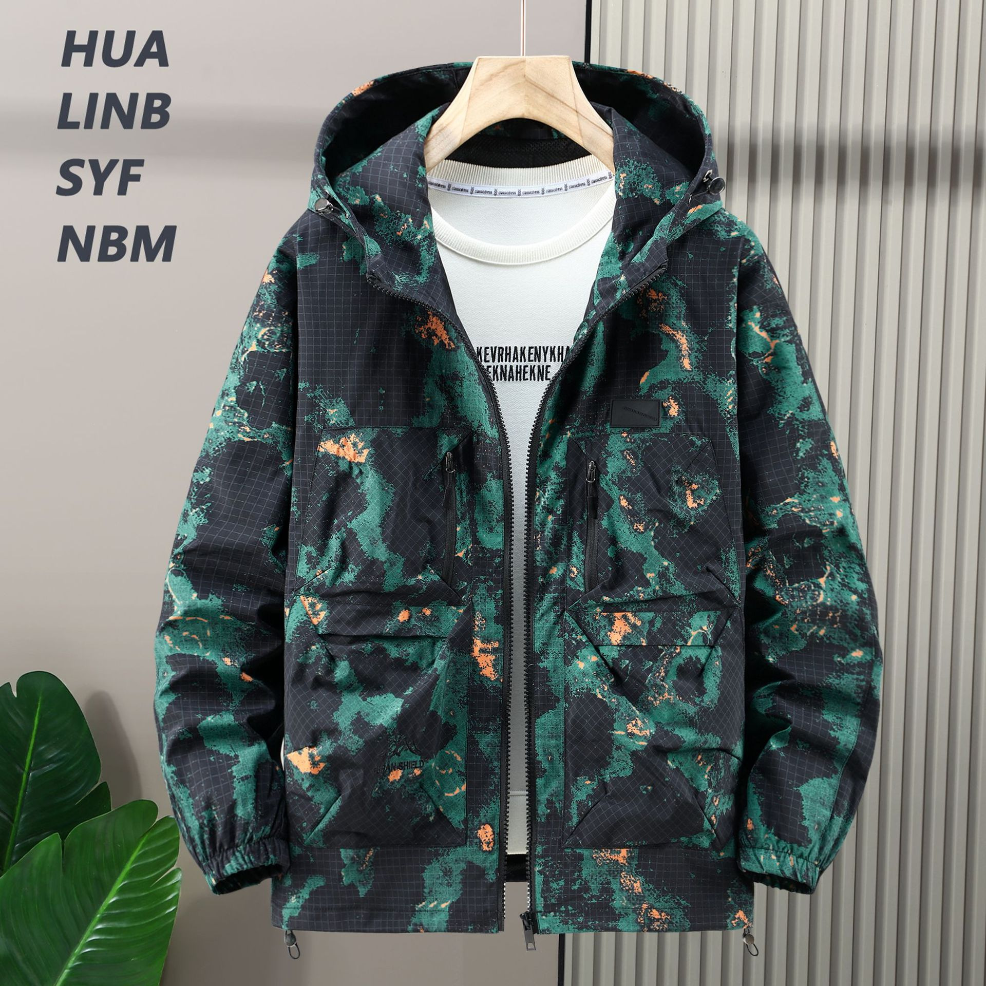 Solomon-Coupe-vent ample extra large pour hommes, vêtements de travail, veste décontractée, manteau d'assaut, vêtements tendance, grande taille, 12XL, 11XL, 10XL