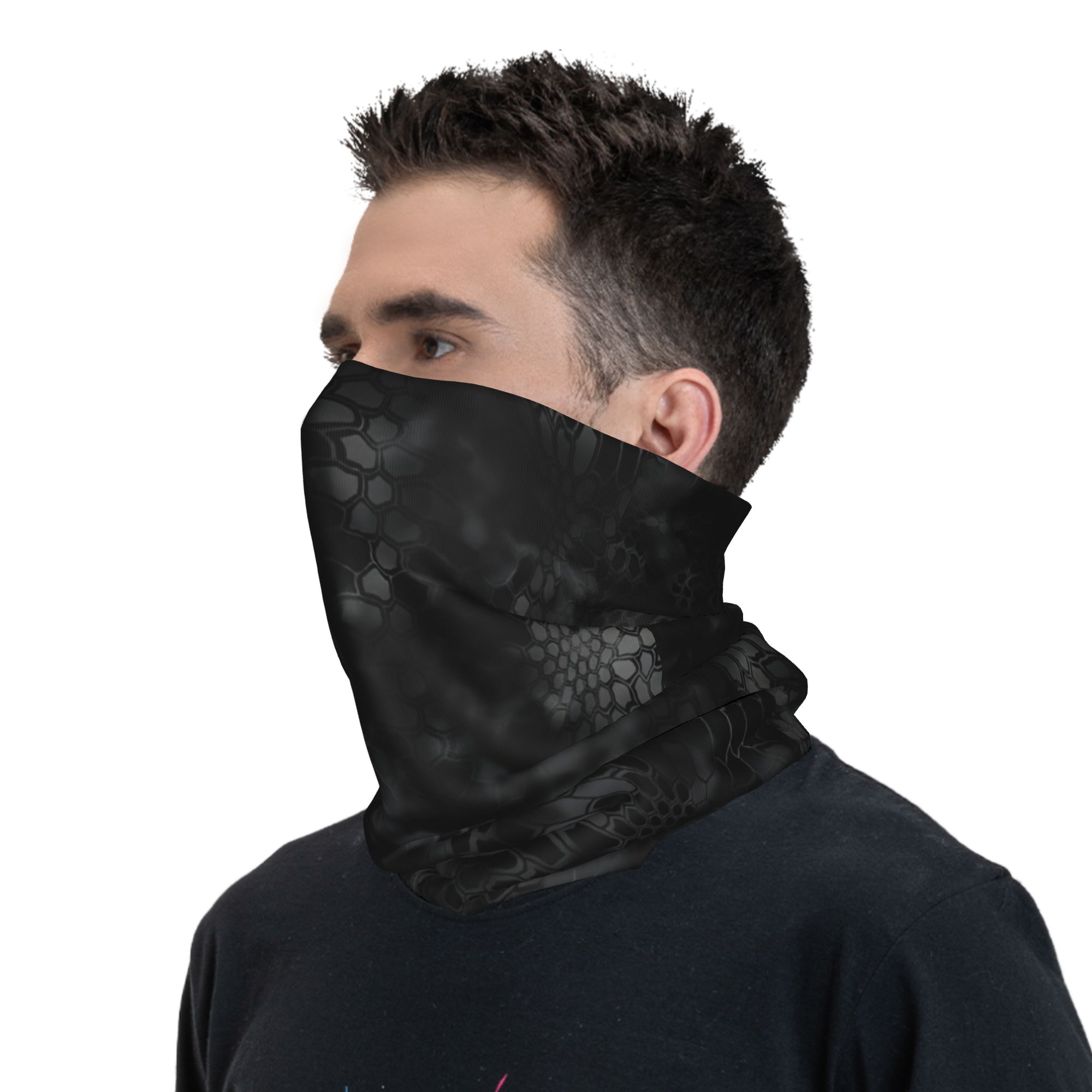Bandana personnalisé à motif d'écailles de serpent, cache-cou pour femmes et hommes, écharpe de Ski d'hiver, guêtre, couverture faciale en peau