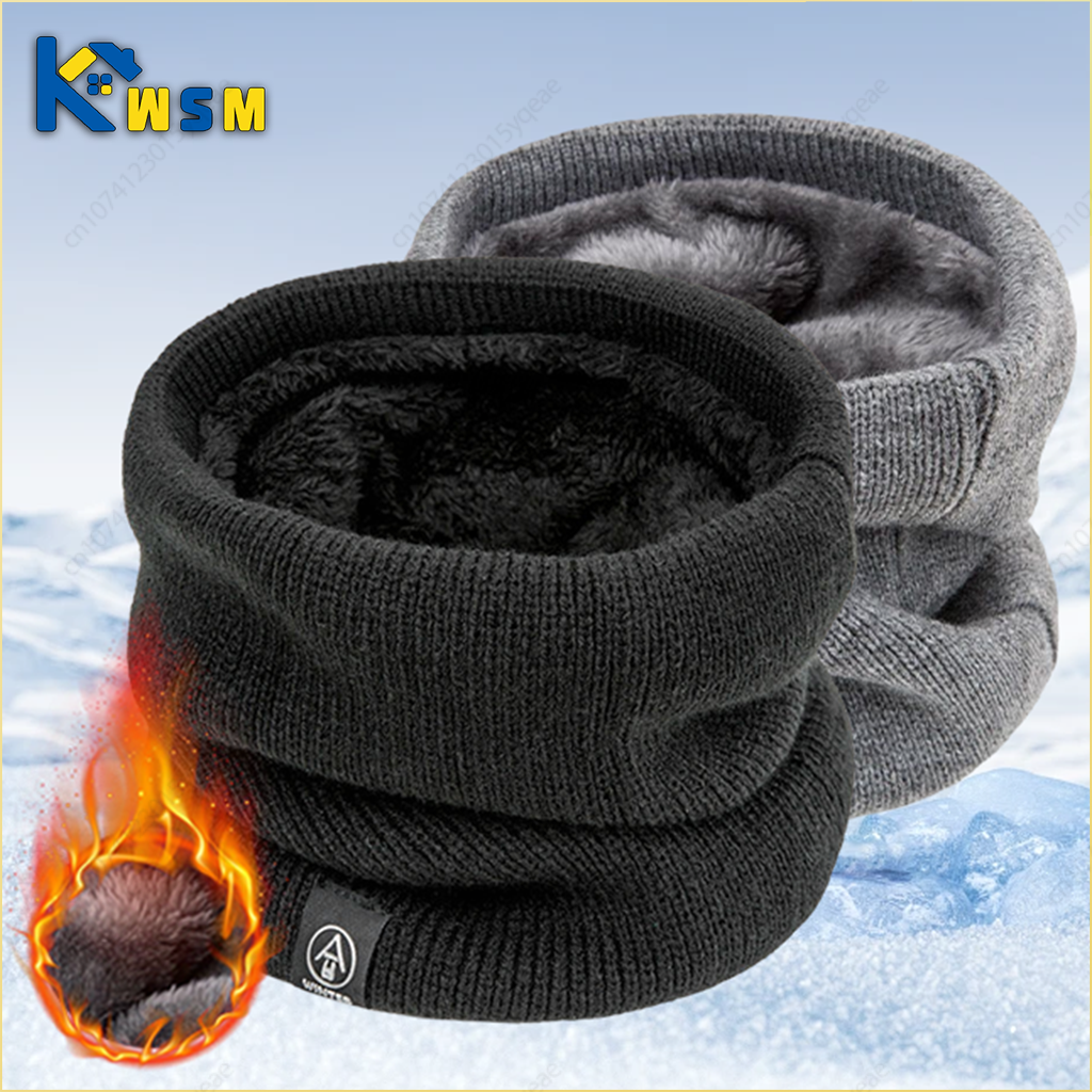 Écharpe chauffe-cou d'hiver doublée polaire, guêtre coupe-vent, isolation thermique douce pour hommes et femmes, accessoire cadeau d'halloween et de noël