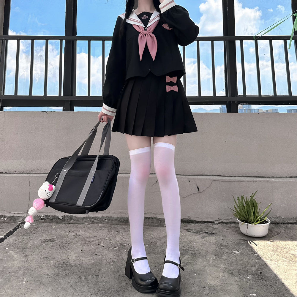 JK-Costume d'Uniforme Coréen avec Jupe Plissée, Tenue Sвde Style Collège, Tenue de Marin pour Femme, Uniforme de Cosplay Japonais