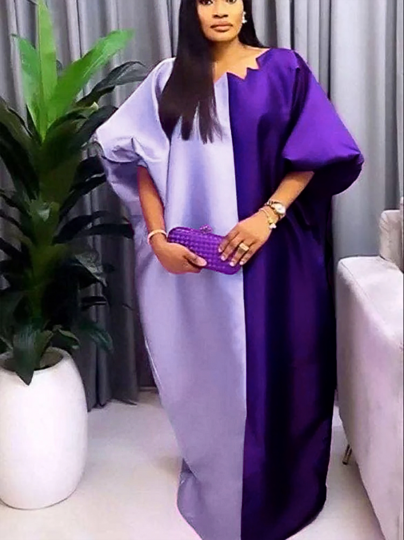 Robes caftan Bubu brillantes pour femmes, pour église, bloc de couleurs, robes africaines, vêtements traditionnels africains, longues robes amples en Patchwork