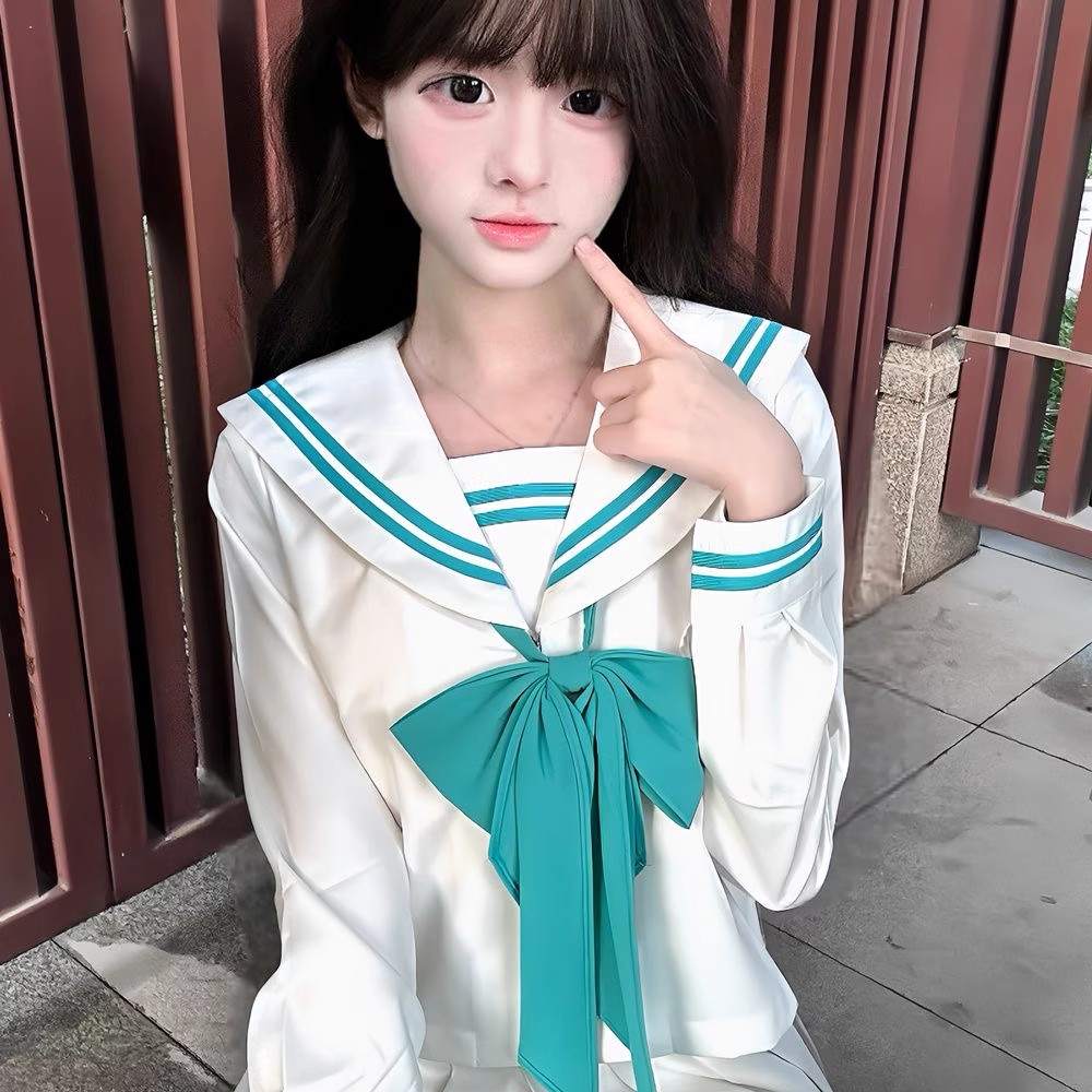 Vêtements d'étudiant tenue de marin blanc rose école japonaise Jk uniforme marin Fuku coréen femmes lycéennes filles Seifuku