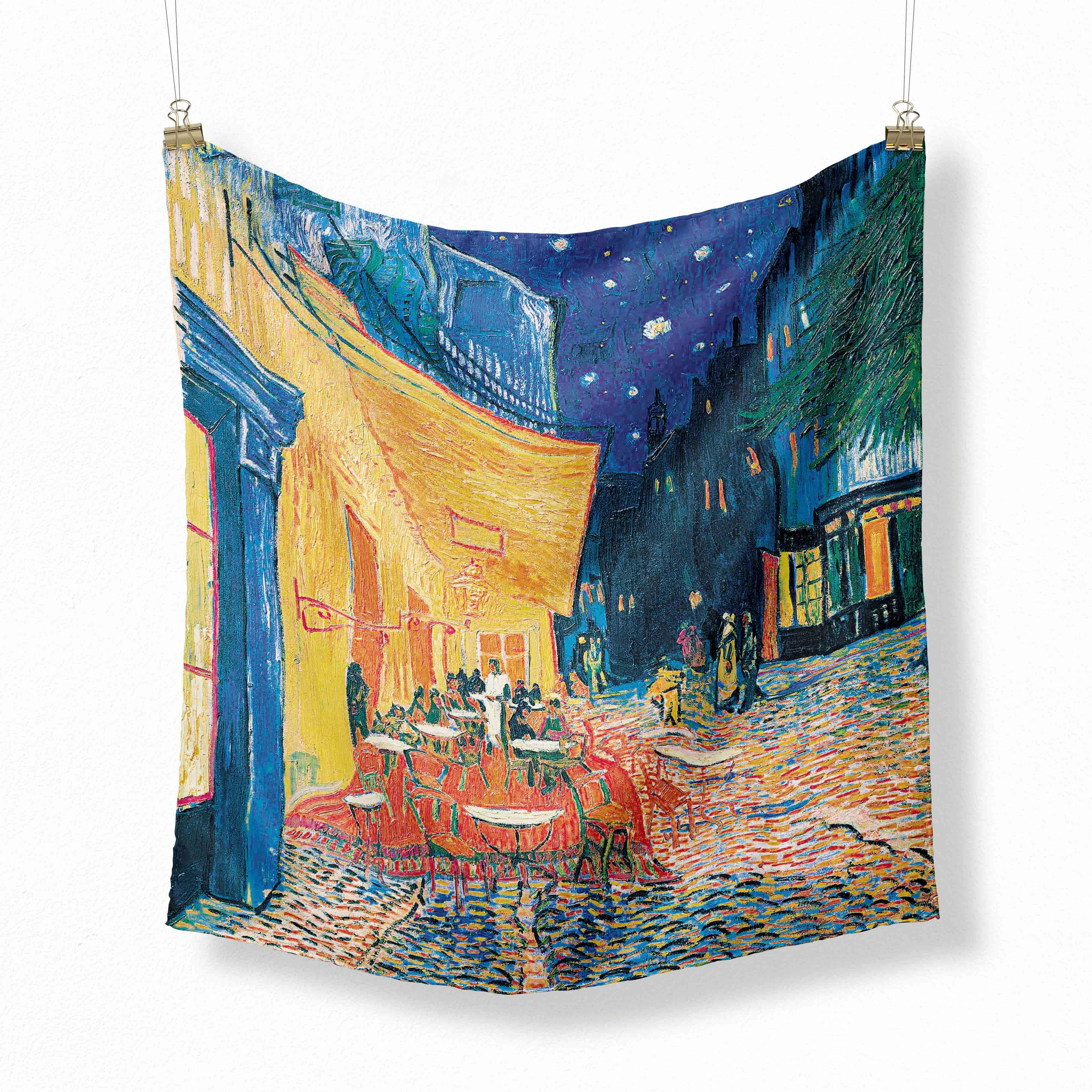 70 cm fleur peinture à l'huile 2025 nouveau printemps hiver foulard en soie hommes marque de luxe concepteur mode foulards Plaid pour femmes écharpe
