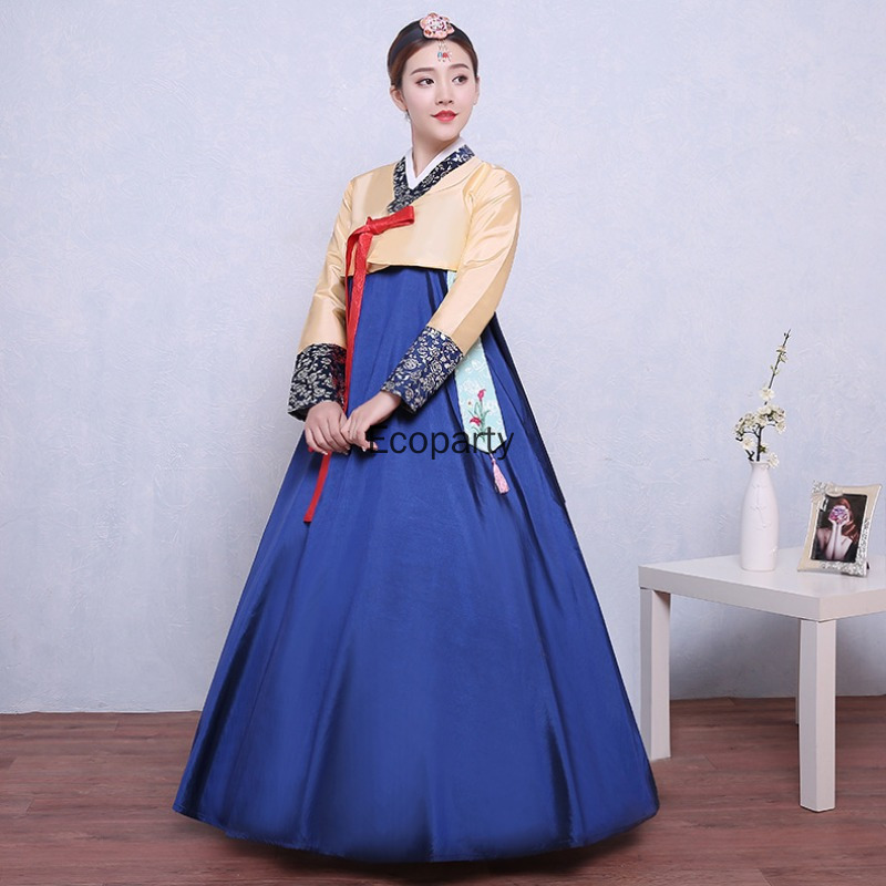 Robe Hanbok pour femmes, 8 couleurs, Costume de princesse coréenne, vêtements de spectacle de danse nationale traditionnelle asiatique pour adultes, Hanbok amélioré