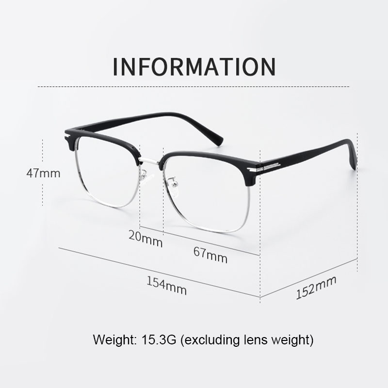 154mm lunettes surdimensionnées cadre unisexe sourcil cadre lunettes grand visage hommes femmes grande taille myope optique monture de lunettes