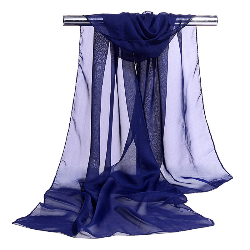 Robe de soirée de mariage pour femmes coréennes, écharpe en mousseline transparente, serviette de plage d'été, châle crème solaire, document solide, R22