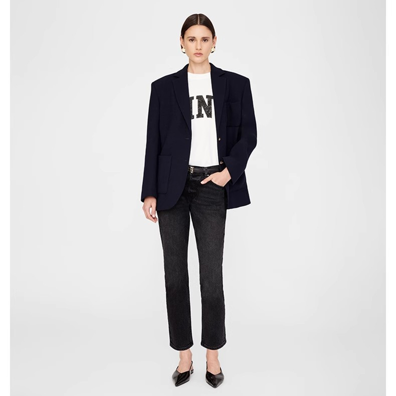 T-shirt d'été pour femme, imprimé lettres, blanc, marque tendance, haute qualité, style streetwear nord-américain, vêtements féminins