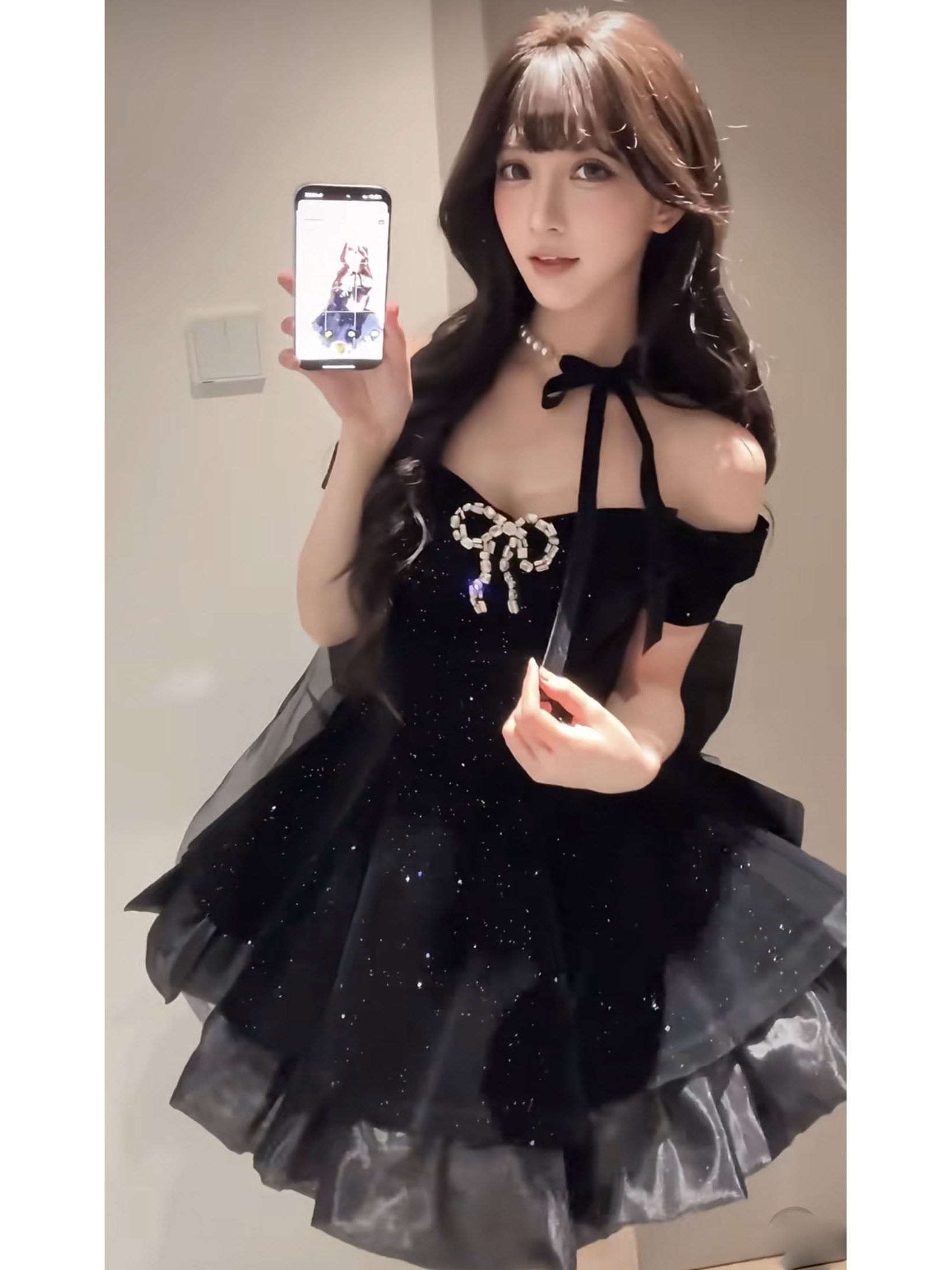 Robe noire française Vintage élégante pour femmes, gothique, épaules dénudées, rétro Y2k, Mini robe féerique, fête d'anniversaire, tenues chics, 2025