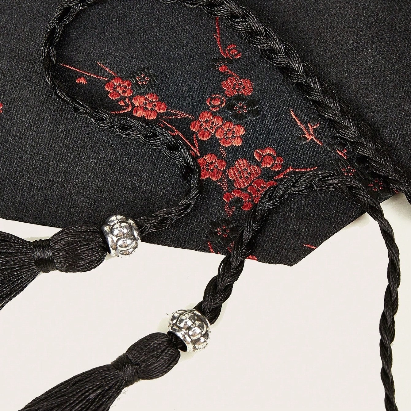 Ceinture large noire brodée vintage pour femmes, style Hanfu traditionnel, ceinture en tissu à nouer, adaptée aux robes et aux tenues décontractées