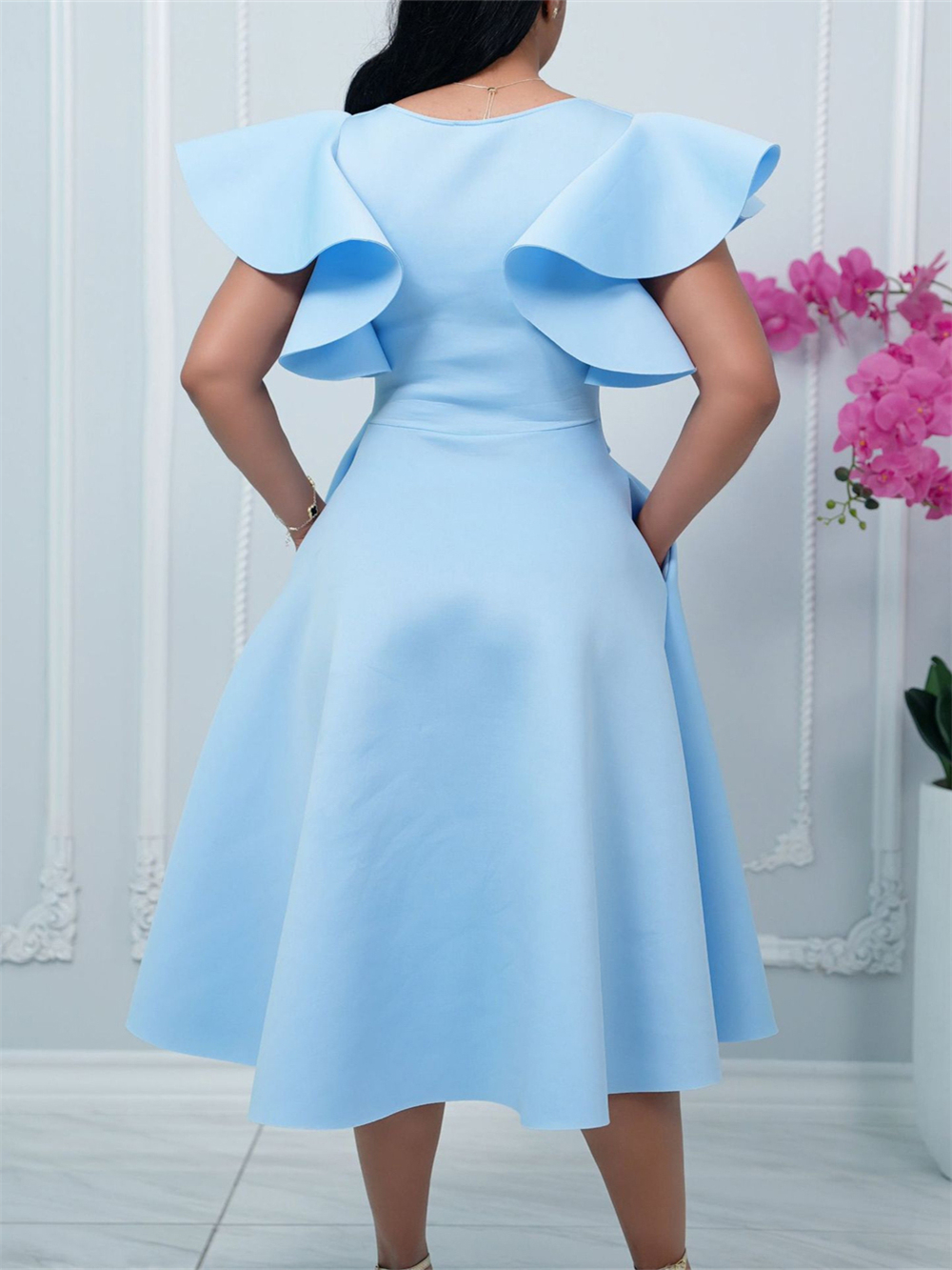 Robes d'été 2026 pour femmes, maxi-robe à volants et manches courtes, vêtements africains turcs, robes de soirée pour mariage, anniversaire, bal de promo