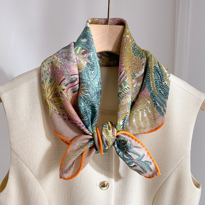 Écharpe pour femmes en 70 % laine et 30 % soie véritable, châles, foulards, écharpes de haute qualité, pashmina, hijab, bandana, bufanda, poncho