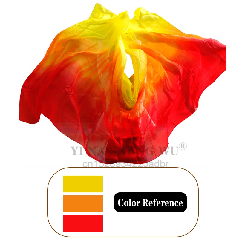 100% véritable voile de soie châle femmes écharpe accessoire de Costume danse du ventre pur voile naturel personnalisé teint éloge soie voile marron