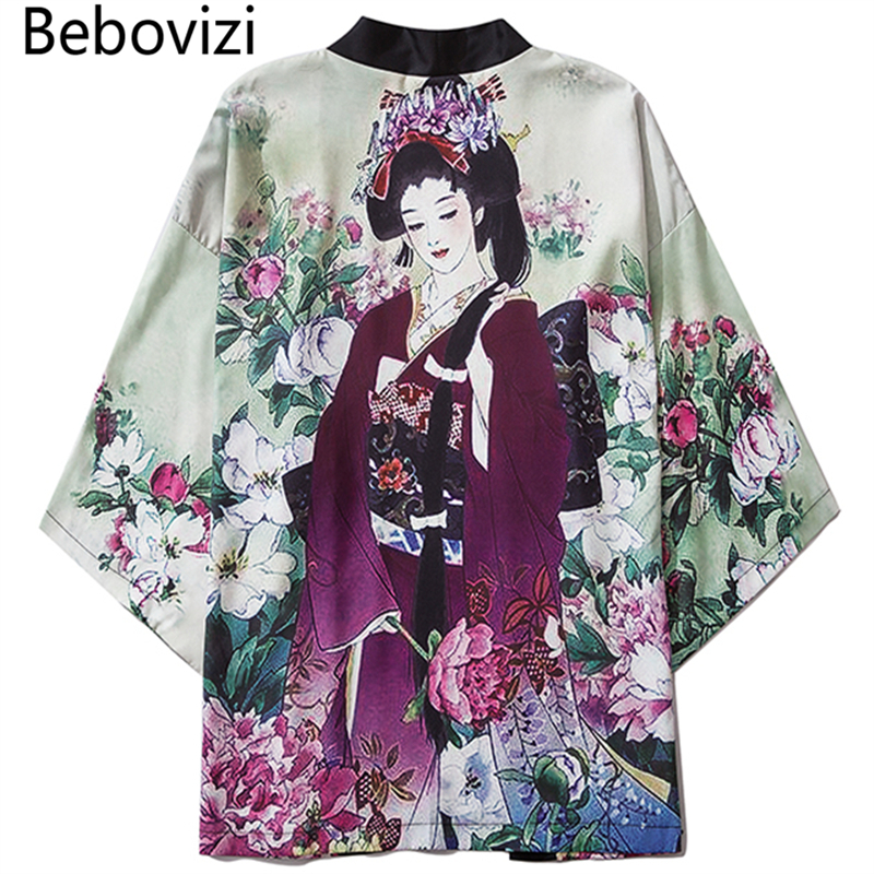 Bebovizi-Kimonos traditionnels College pour hommes et femmes, vêtements de plage décontractés, style asiatique japonais, mode masculine, 2020