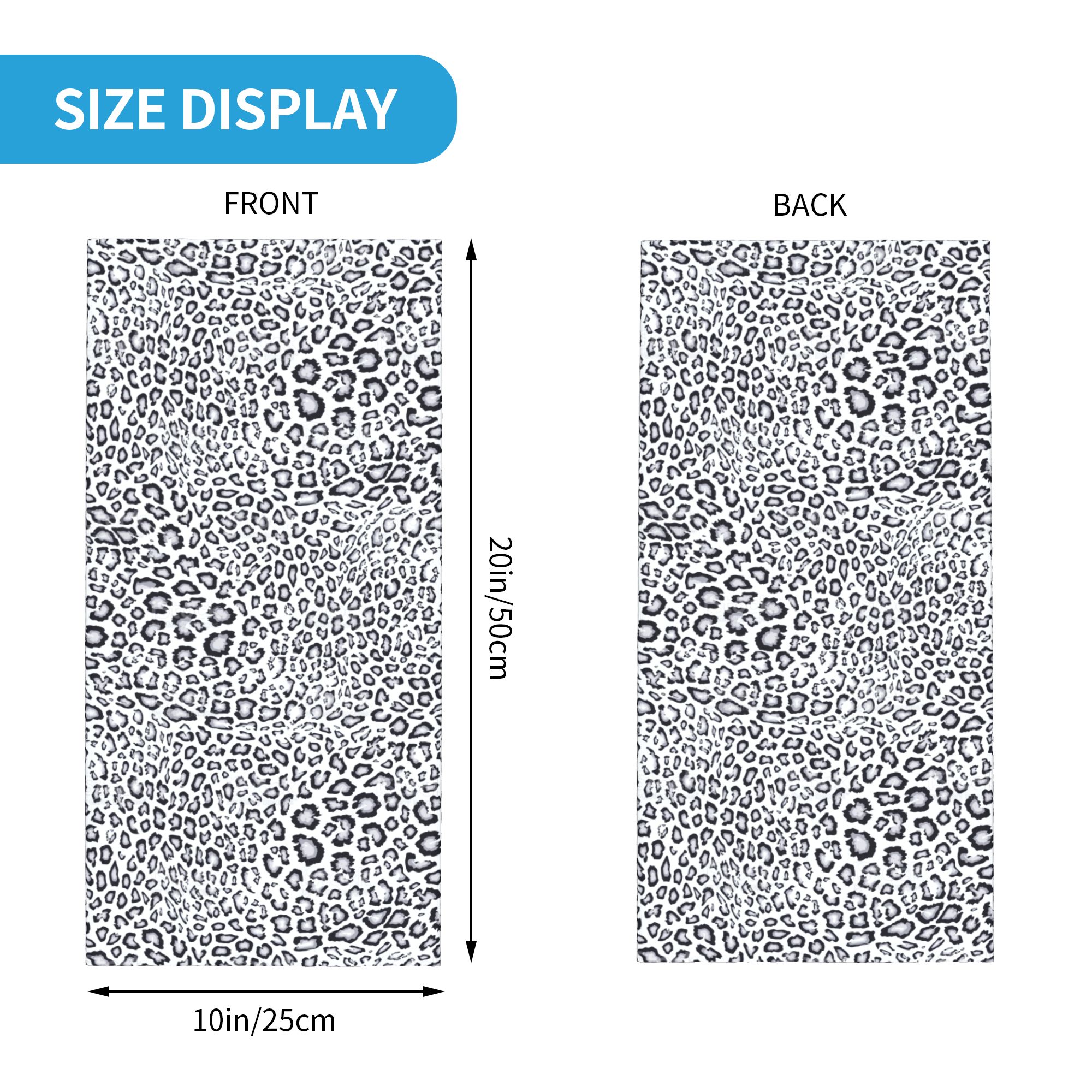 Cache-cou personnalisé en imprimé léopard/guépard pour femme et homme, protection UV, écharpe bandana camouflage pour le ski
