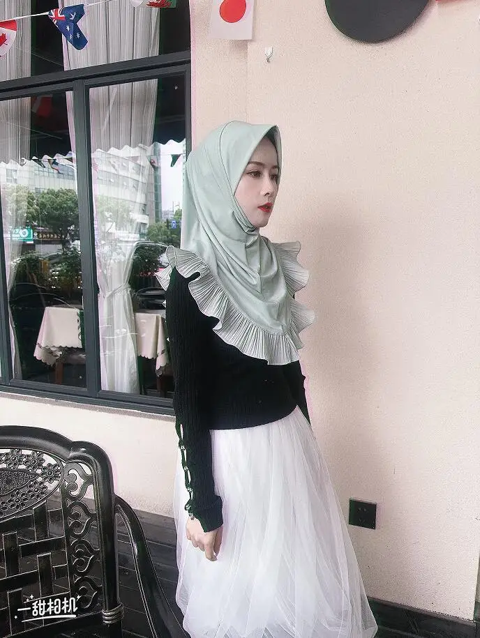 Hijab pour femmes musulmanes, châle instantané direct, turban, couleur unie, tiens imar, écharpe de prière islamique, Eid Ramadan