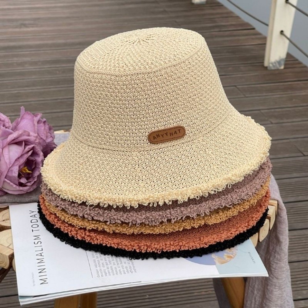 Chapeau de pêcheur pliable tendance, léger, à large bord, en paille Panama, protection UV, chapeau de soleil de plage