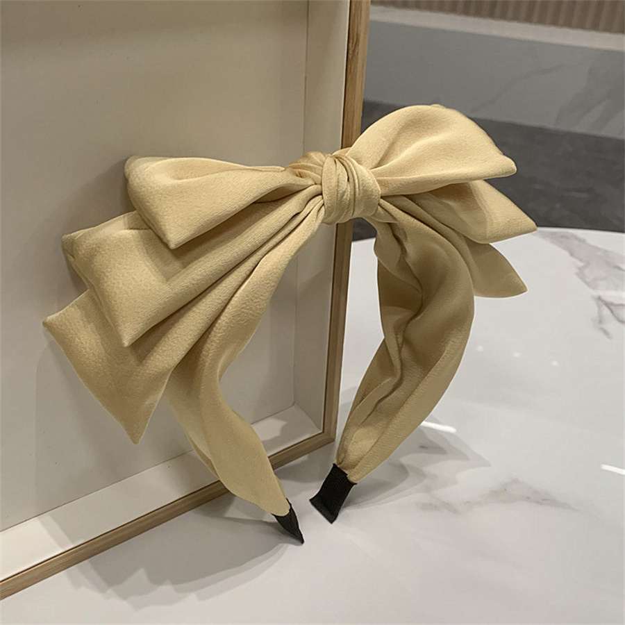 Nouvelle mode rétro femmes bandeau large côté grand nœud papillon bandeau classique décontracté Turban filles chapeaux cheveux accessoires en gros