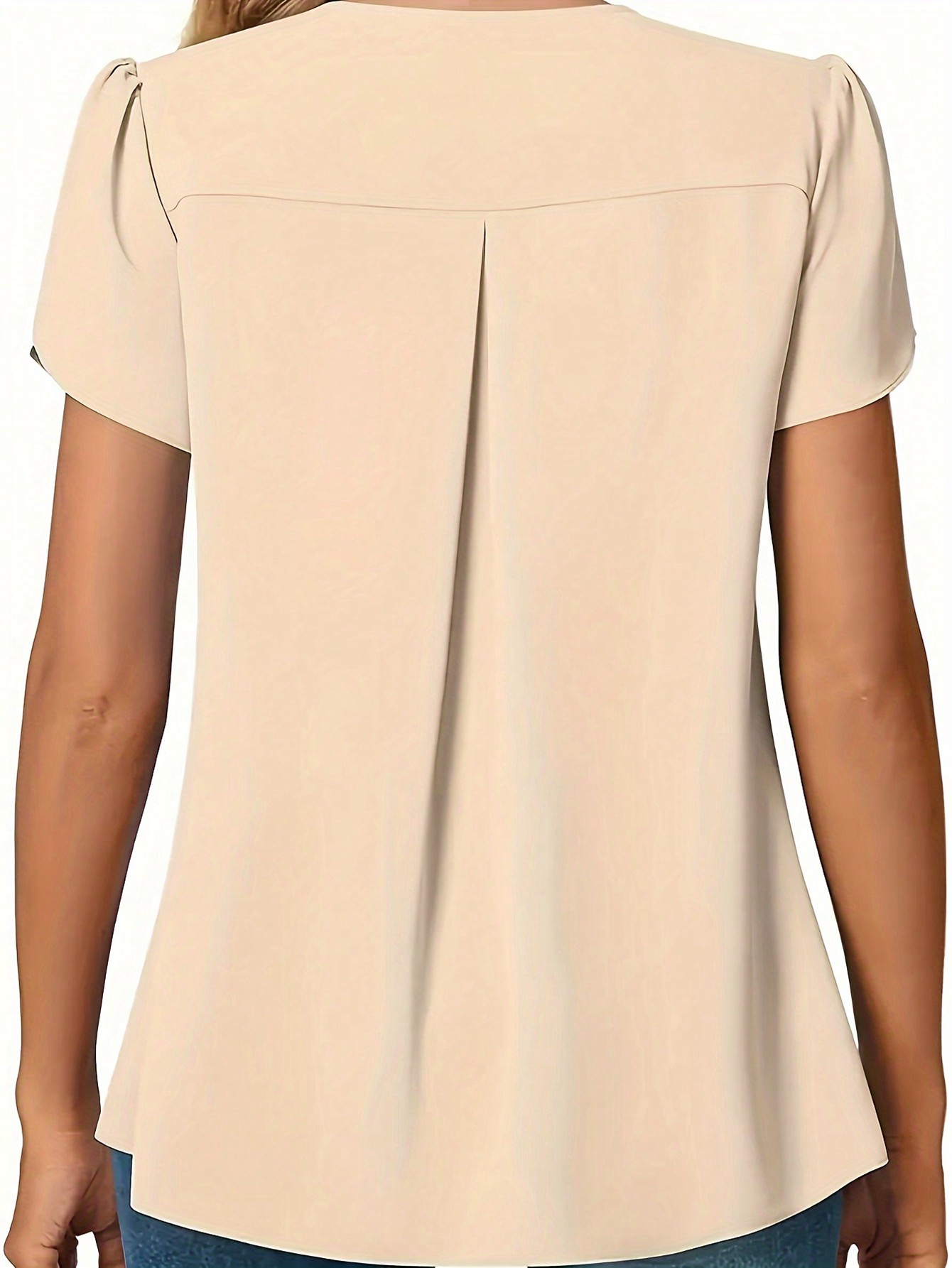 Grande taille 0XL-5XL femmes col en v mode couleur unie chemise Blouse dames décontracté ample et Simple chemise à manches longues