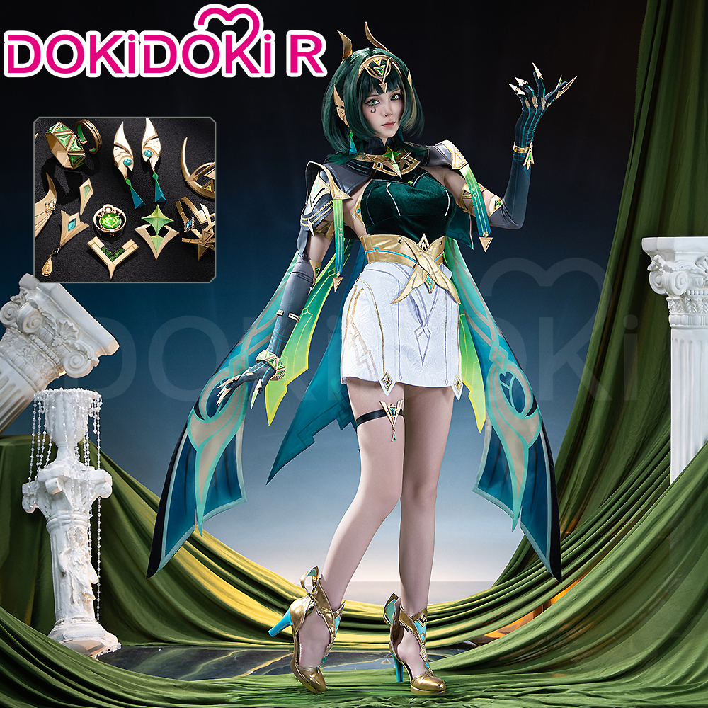 【M-XL Prêt à être expédié】Costume de cosplay Nefer Genshin Impact Song of the Welkin Moon【XS-2XL】Robe DokiDoki-R Nod-Krai grande taille