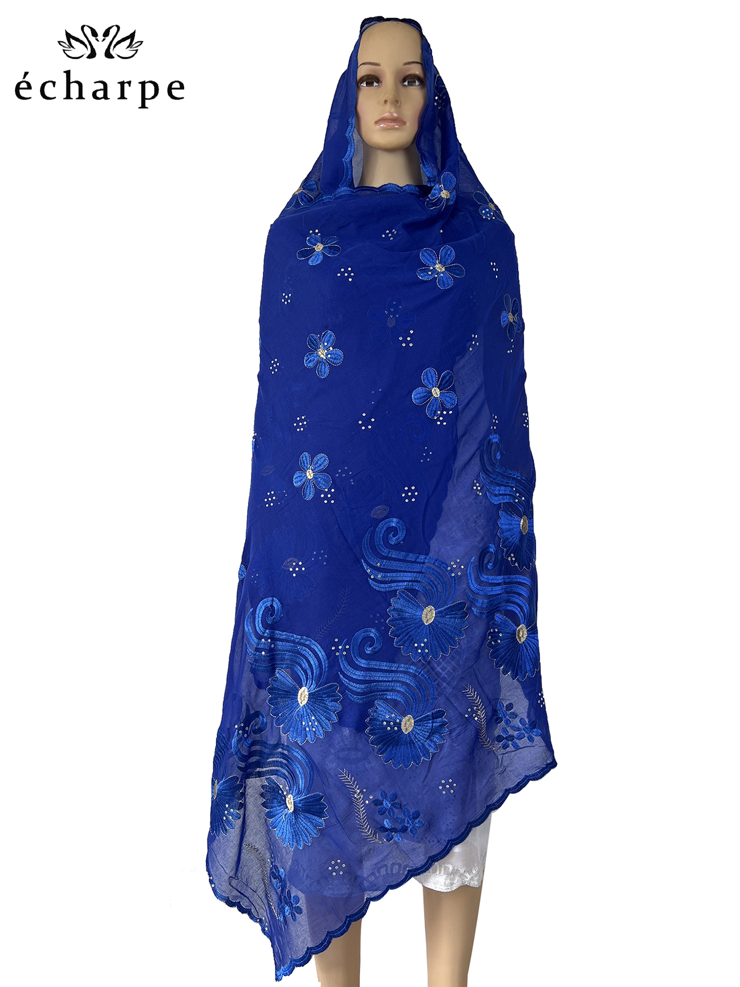 Écharpe de Dubaï pour femmes musulmanes, Hijab africain 2022 coton, Islam Hijab, Pashmina, Turban, Écharpe de sauna, Châles brodés, Nouveau, 100%
