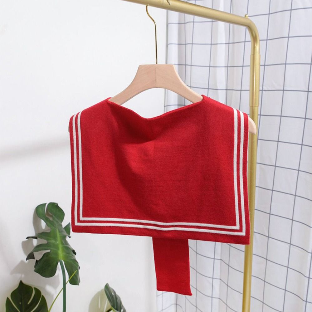 Châle noué pour femme, écharpe de chandail, cape, conception de nœud, mode ronde pour l'école, vêtements de fête