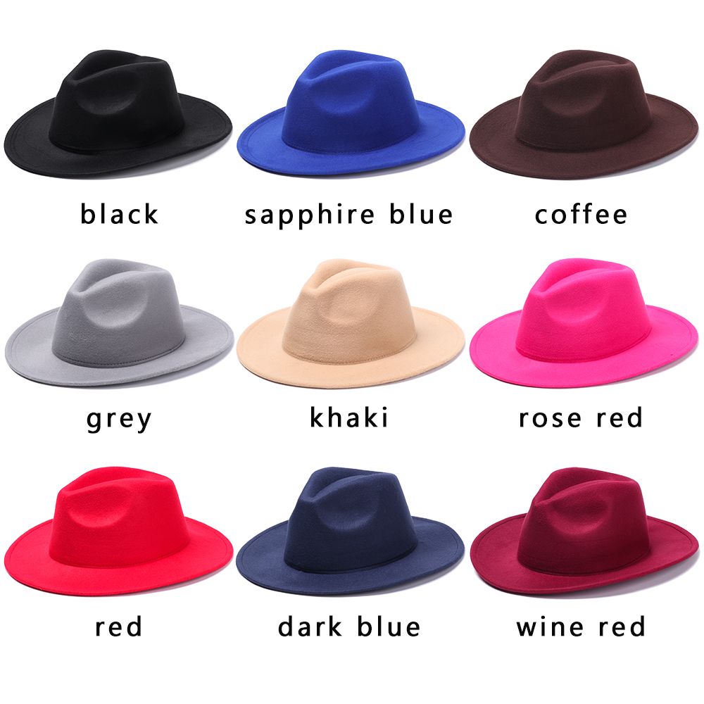 Chapeau de cowboy à large bord pour hommes et femmes, casquette de jazz, Fedora ander, robe de soirée séparés ante, performance sur scène, vintage