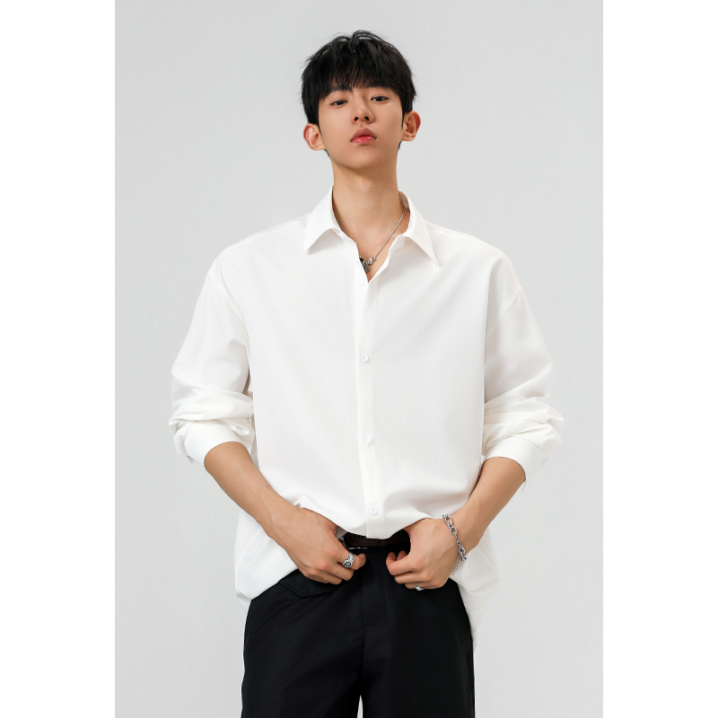 Chemises pour hommes, vêtements pour hommes, chemise grande taille, design simple, manches longues, décontractée, confortable, coupe tendance, pour hommes grands et corpulents