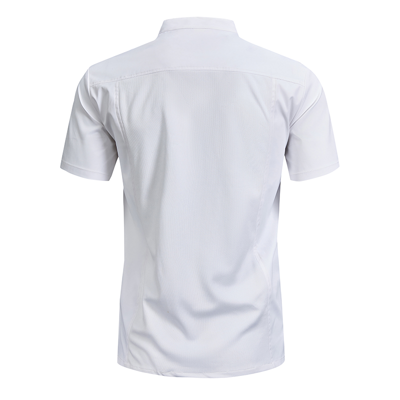 Uniforme de chef d'été personnalisé pour hommes et femmes, chemise de cuisine à manches courtes, vêtements de travail pour restaurant et boulangerie, veste de chef, design, logo, nom