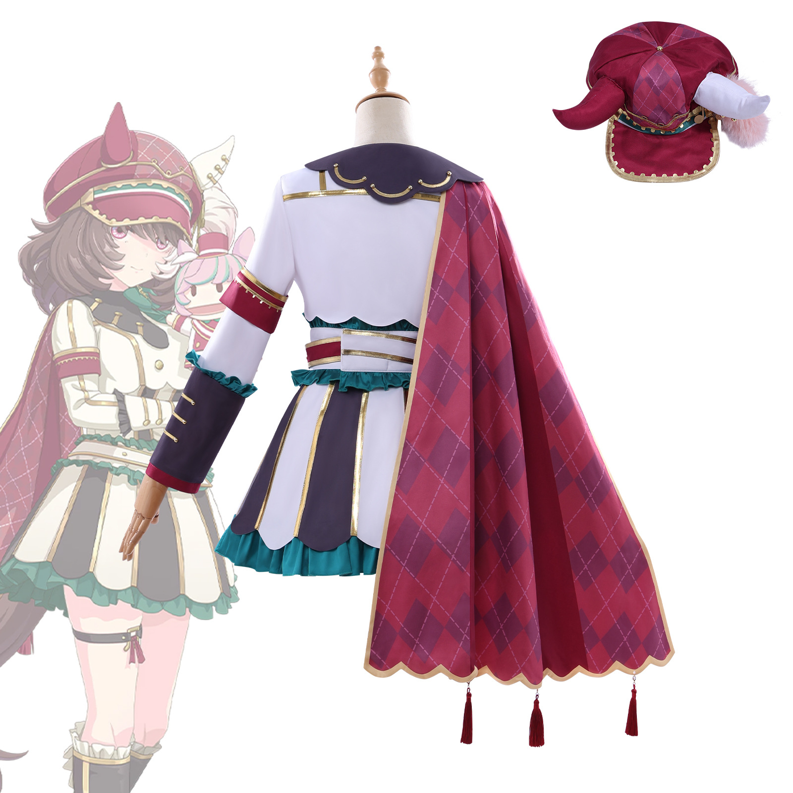Costume de cosplay Uma Musume Pretty Derby Marche Lorraine, tenue de personnage de jeu d'anime, ensemble complet, costume d'anime, robe pour femme, Halloween
