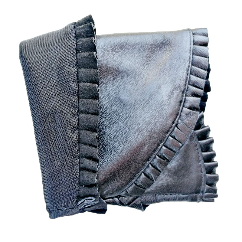 Gants en cuir demi-doigts pour femmes, style mode quatre saisons, en peau de mouton, pour la conduite, le sport en plein air et le cyclisme, antidérapants