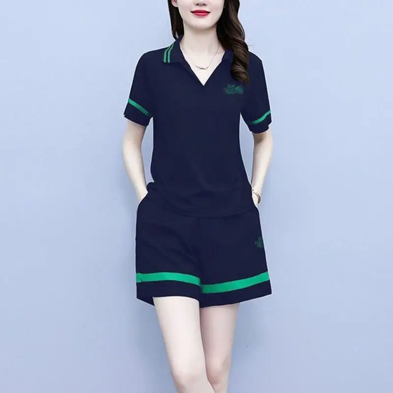Costume de sport et décontracté en pur coton pour femmes, vêtements d'été, Style coréen, tendance, ensemble deux pièces à la mode, nouvelle collection
