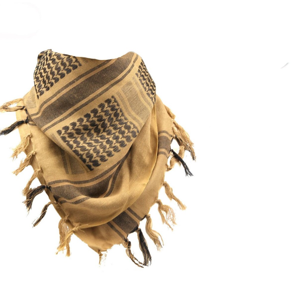 100% coton plus épais foulards arabes hommes hiver Keffiyeh coupe-vent écharpe musulman Hijab Shemagh tactique désert carré Wargame