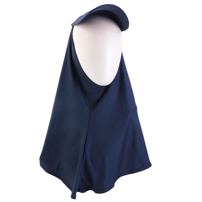 Nouveau Hijab Musulman Uni, Foulard Islamique Extensible, Turban avec Visière, Châle Couvrant Entièrement, Bonnet, Voile de Prière Ramadan, Sous-Hijab