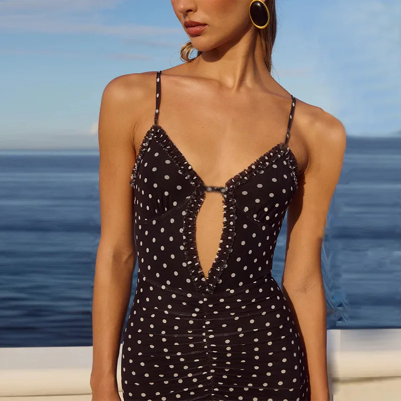 Robe longue fendue pour femme à imprimé zèbre/léopard, drapée sur le devant, dos nu, idéale pour les cocktails, la plage et le streetwear estival