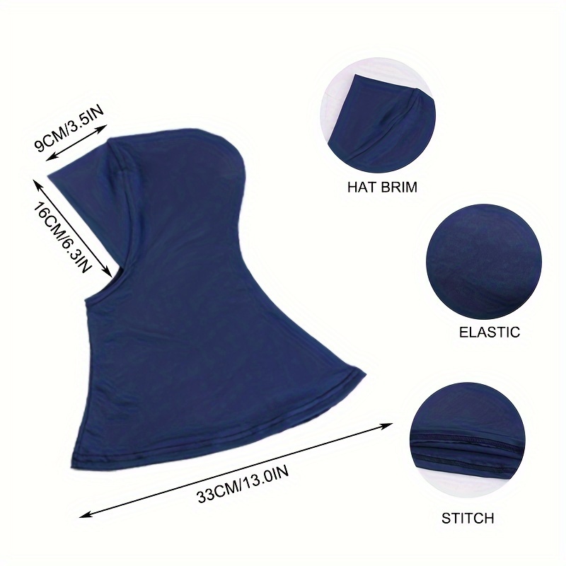 Bonnet turban sous écharpe, Hijab, Ramadan, fin, respirant, élastique, casquettes pull, style élégant, tête musulmane, cadeaux ronds pour Eid