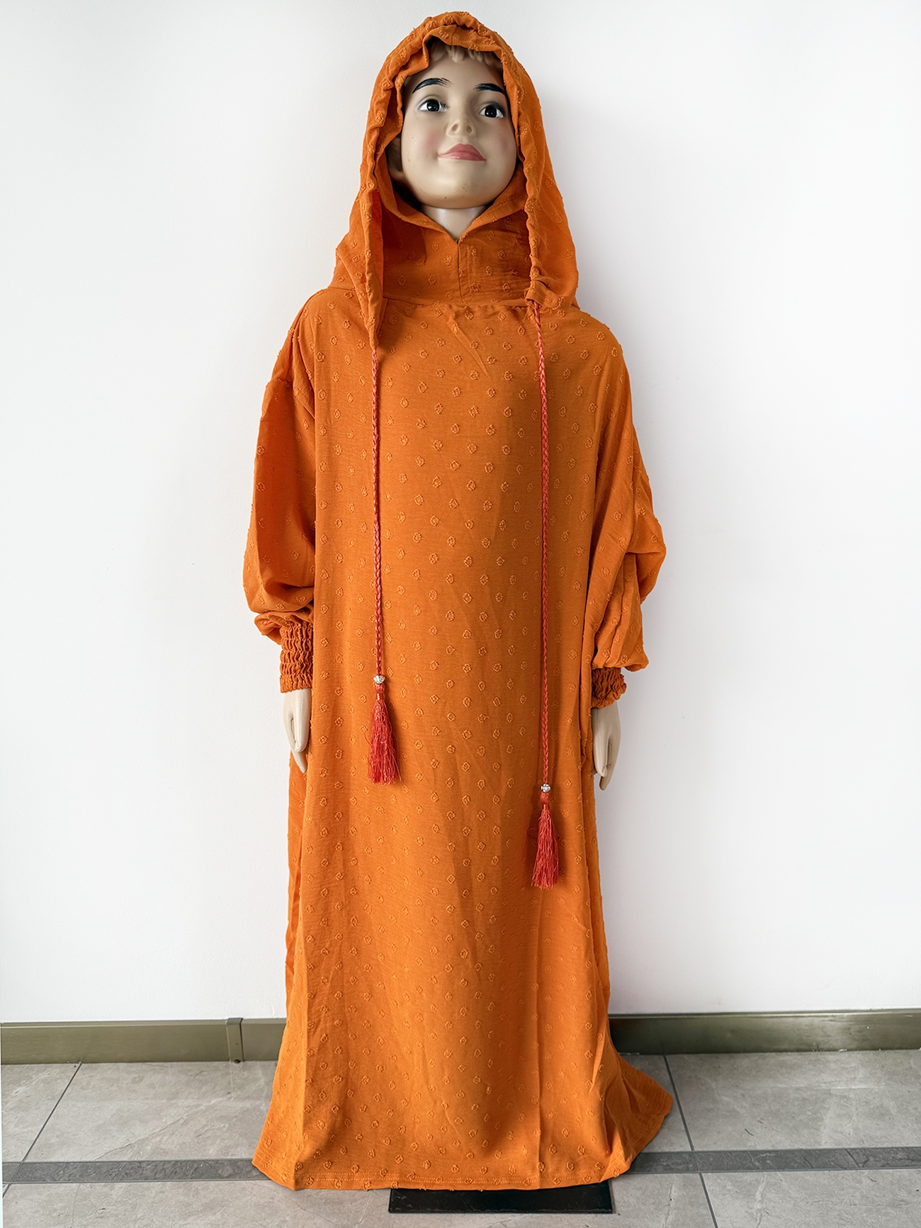 Filles enfants Eid coton prière vêtement Long Khimar Hijab filles musulmanes Robe islamique couverture complète Robe turquie Abaya pour Ramadan