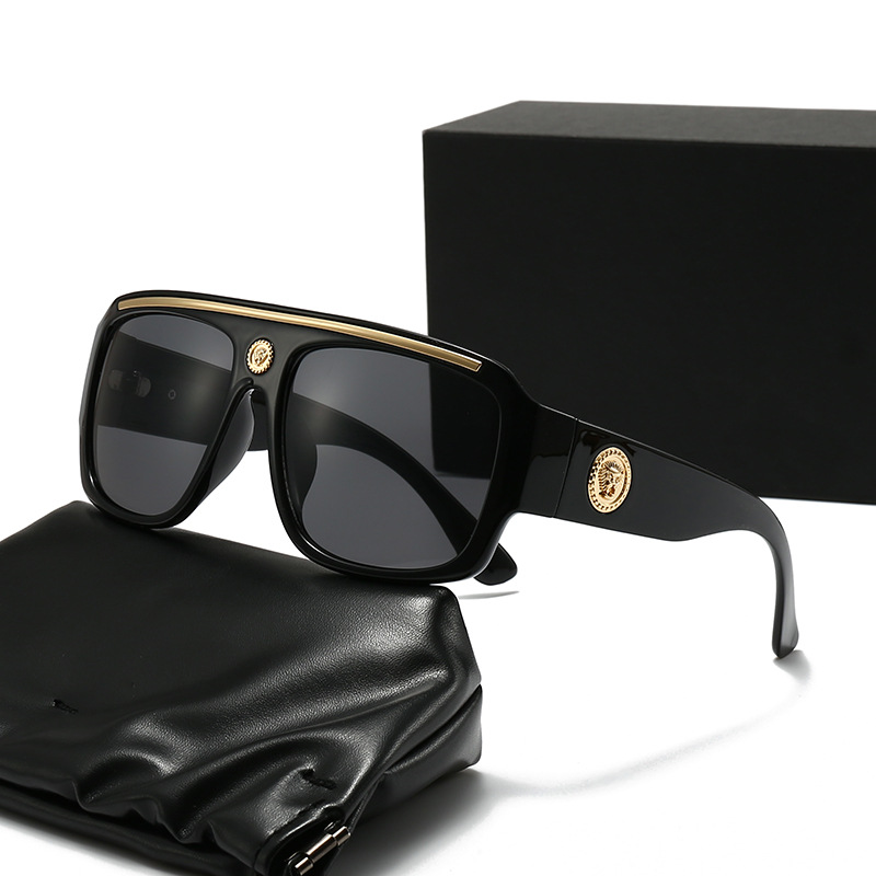 Marque de mode lunettes de soleil de créateur de luxe hommes femmes 2025 surdimensionné Vintage Punk nuances lunettes été voyage lunettes de soleil en plein air