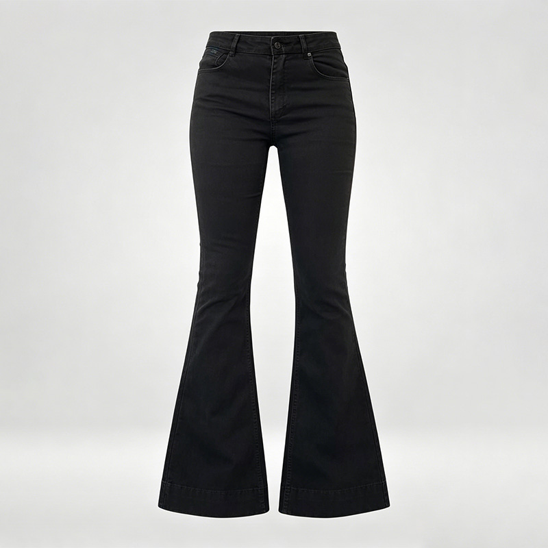 Jean évasé taille haute concis pour femmes, extensible, Slim, décontracté, Chic, tendance, pantalon en Denim, Goth Harajuku Y2K, 2025
