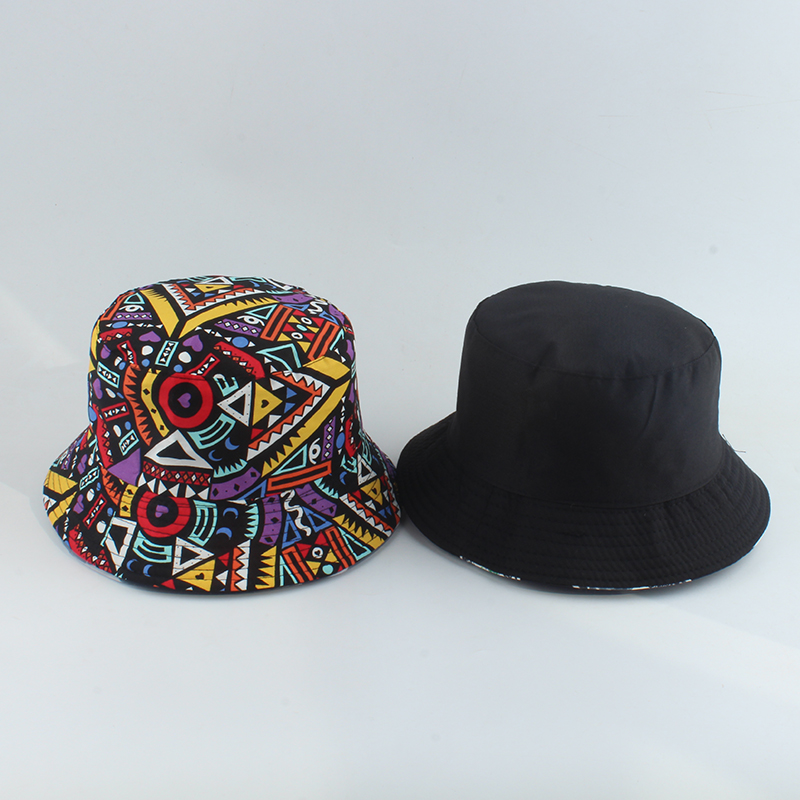 Chapeau de pêcheur pour homme et femme, casquette, accessoire rétro hip-hop, capuche réversible, vintage imprimé, Panama