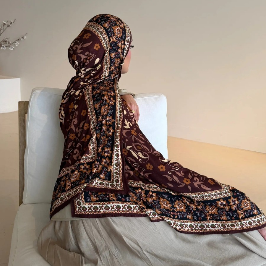 Hijab en coton jersey imprimé de qualité supérieure, doux et respirant, pour femmes musulmanes, châles et écharpes en coton islamique, hijab en viscose