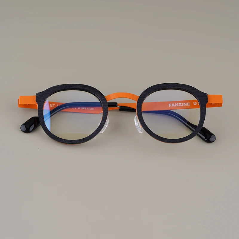 Montures de lunettes de haute qualité France Designr Style Vintage rétro lunettes ovales mode monture de lunettes lunettes FANZINE