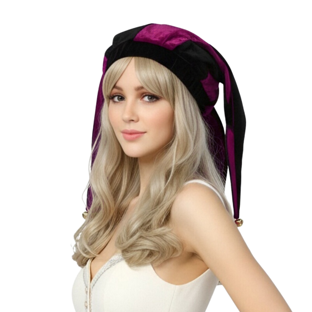 Chapeau de Cosplay de bouffon du moyen âge, cloches de Clown médiéval, Joker pour adulte, chapeau de fête de carnaval d'halloween