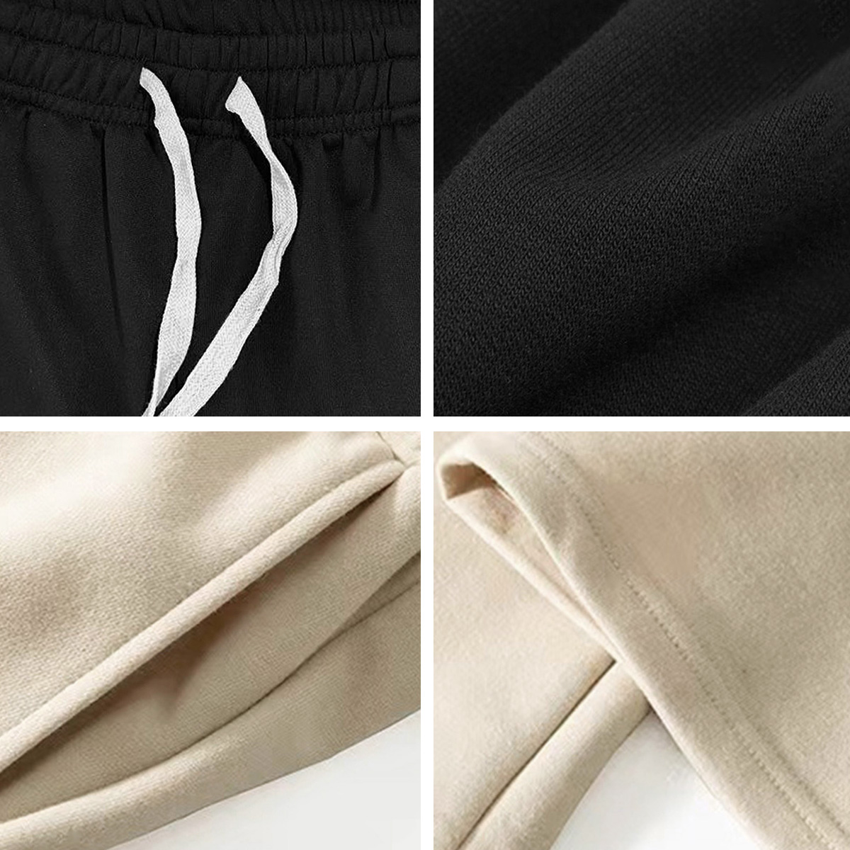 Pantalon de jogging à jambe droite de couleur unie pour hommes, adapté aux sports décontractés tels que la course, la salle de sport et les activités de plein air