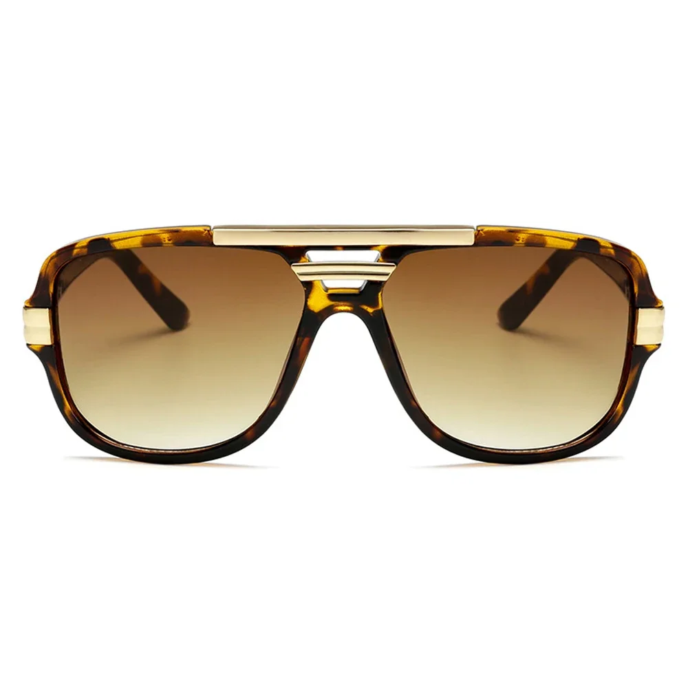 Lunettes de soleil carrées vintage pour hommes et femmes – Salons de créateurs classiques avec lentille miroir
