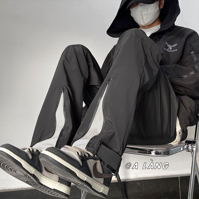 Nouvelle Collection Automne 2026 – Pantalon Homme Coréen Tendance, Style Sportif Intelligente, Chic, Hipster, Street Punk, Créatif, Décontracté, Couleur Unie, Coupe Ample