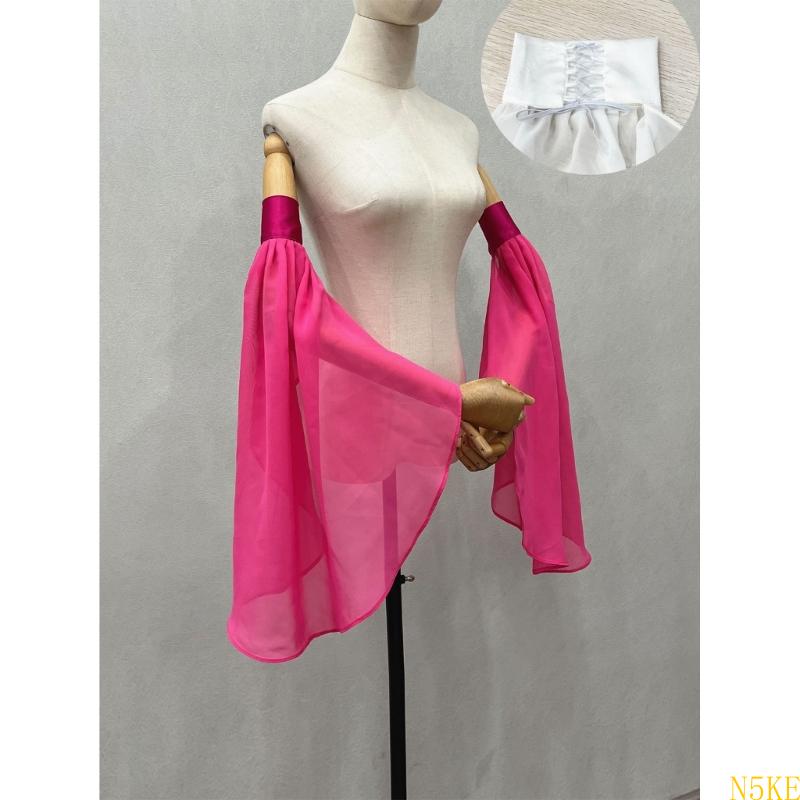 Housse de bras transparente pour mariée, faux manches en Tulle pour Costume de jeu, manches de robe de mariée pour femmes
