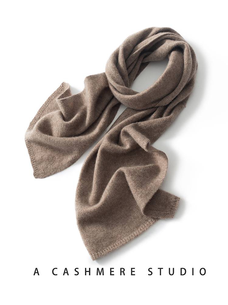 Écharpe tricotée en cachemire pour hommes et femmes, écharpes unisexes, haut de document solide, garde au chaud, hiver, nouvelle mode, extérieur, 2024